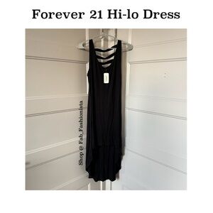 Black high low summer dress size medium